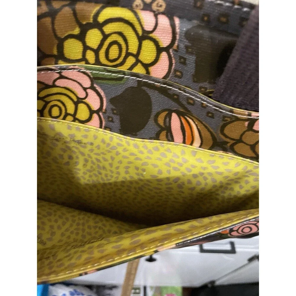 Fossil laptop bag flower print Crossbody iPad Travel Stationary